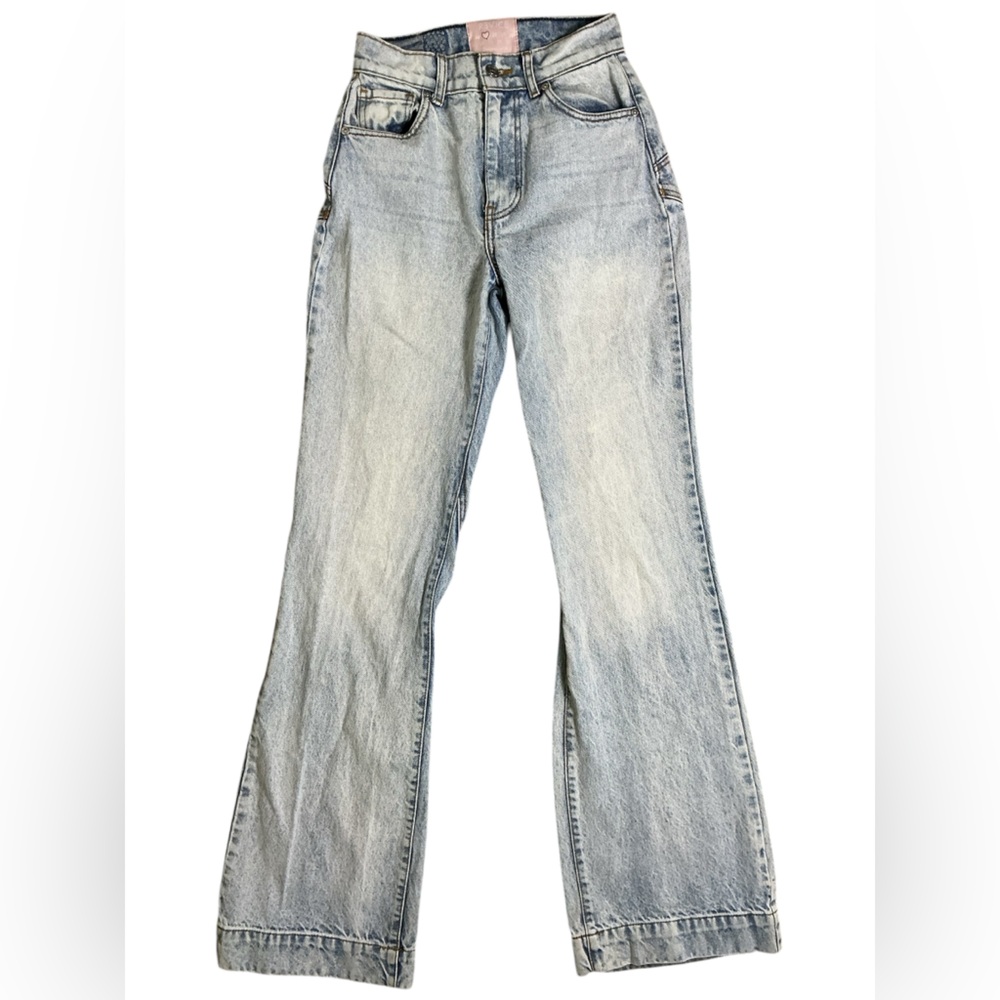 Revice Denim Light Wash Flare Jeans Size 25